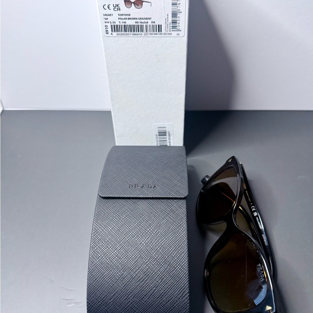 Prada PR 22ZS Tortoise Polarized Brown Gradient Sunglasses - Picture 8 of 8